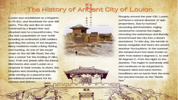 Introduction to the Ancient City of Loulan at the Exchange Meeting