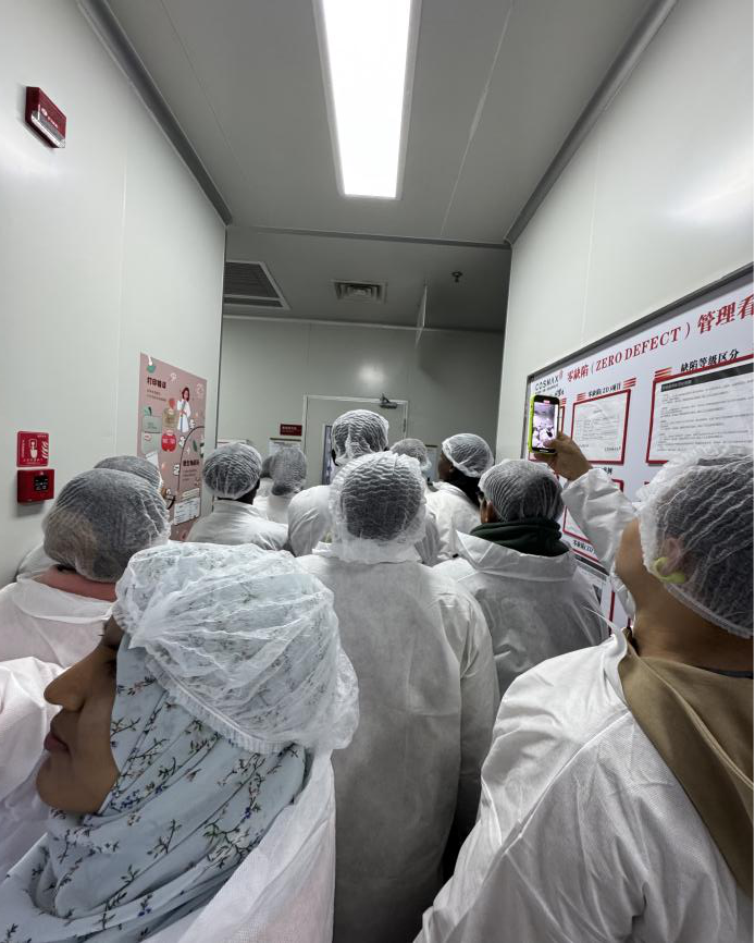 Photo: International students visiting an automated factory